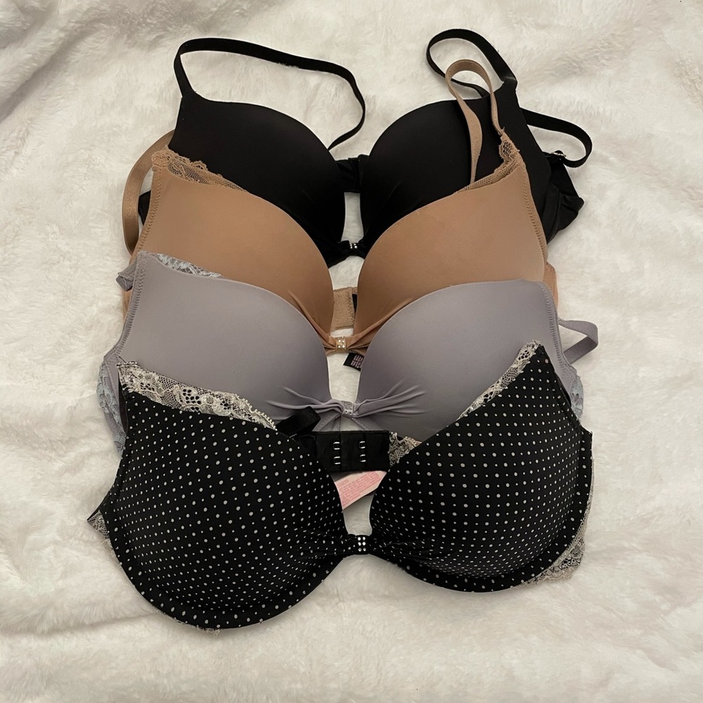 Four (4) push-up bras from Victoria’s Secret, 32C